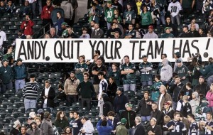 L'ambiance est particulièrement morose dans les travées du Lincoln Financial Field. (US Presswire)